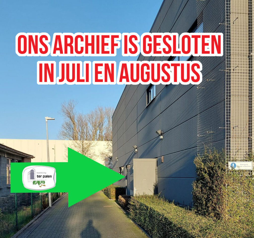 Archief gesloten in juli en augustus