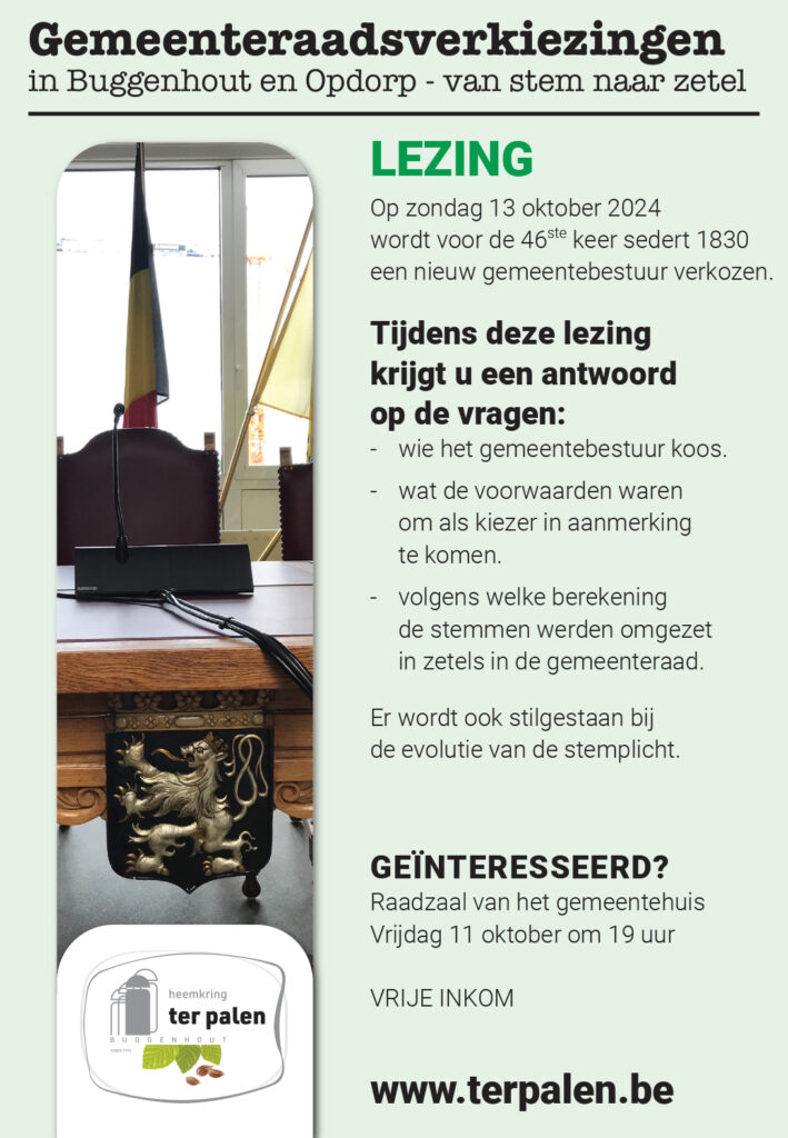 LEZING: Gemeenteraadsverkiezingen in Buggenhout en Opdorp – van stem naar zetel