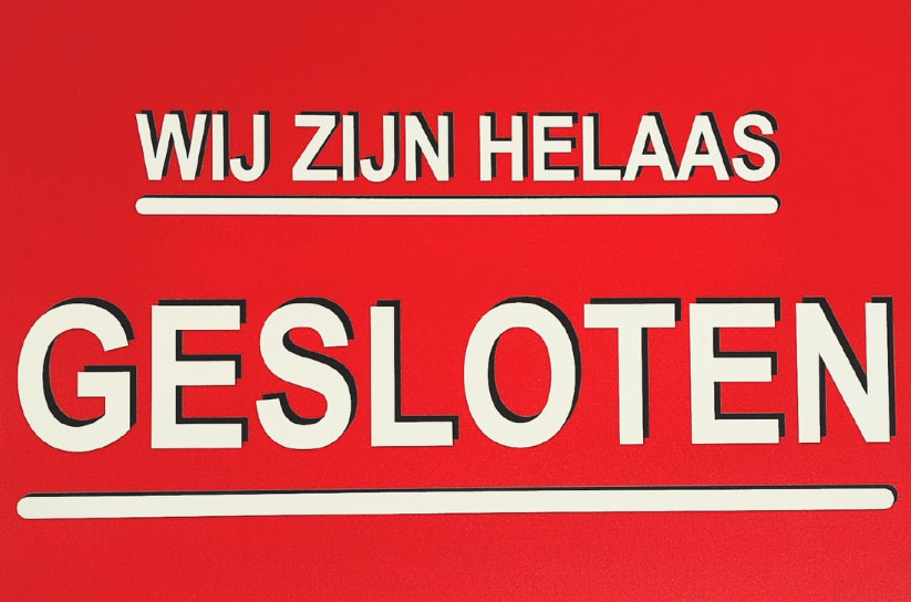GESLOTEN